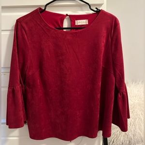 Altar’d State Red Suede Top